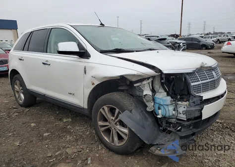 2010 Lincoln Mkx z USA, uszkodzony, nr VIN 2LMDJ6JC5ABJ13758